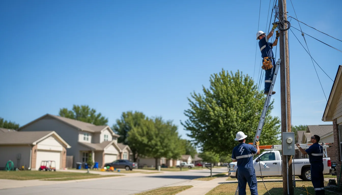 Residential electrician providing installation services in Delhi, IA